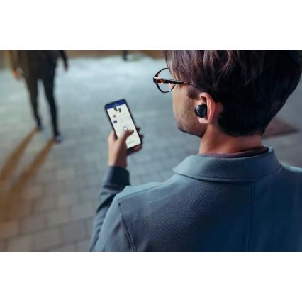 Philips TAT8505BK/00 - Belaidės ausinės IPX4 2x 55 mAh + 560 mAh juoda