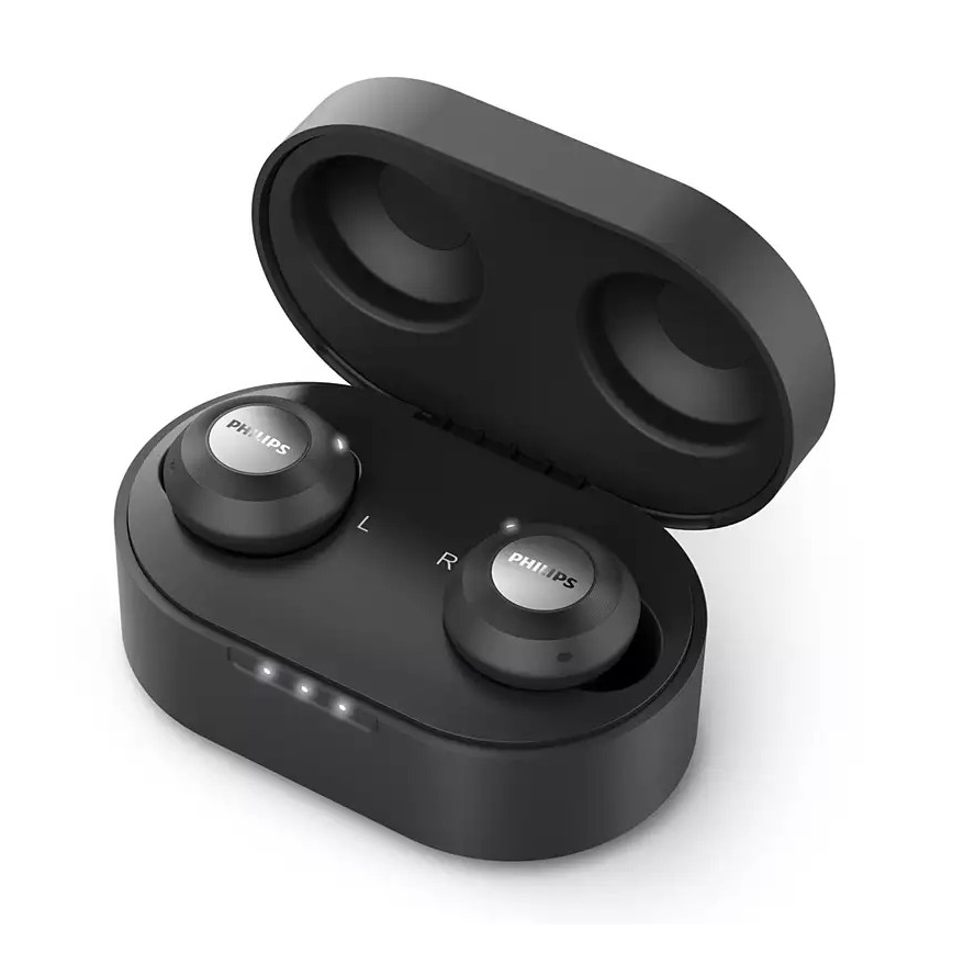 Philips TAT8505BK/00 - Belaidės ausinės IPX4 2x 55 mAh + 560 mAh juoda