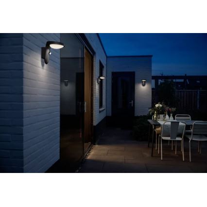 Philips - LED lauko sieninis šviestuvas su jutikliu LED/9W/230V 2700K IP44