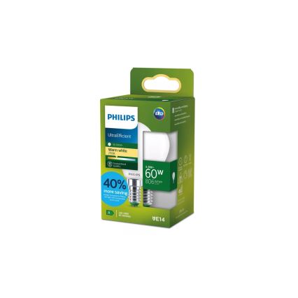 Philips ULTRAEFFICIENT LED lemputė P45 E14/3,8W/230V 2700K