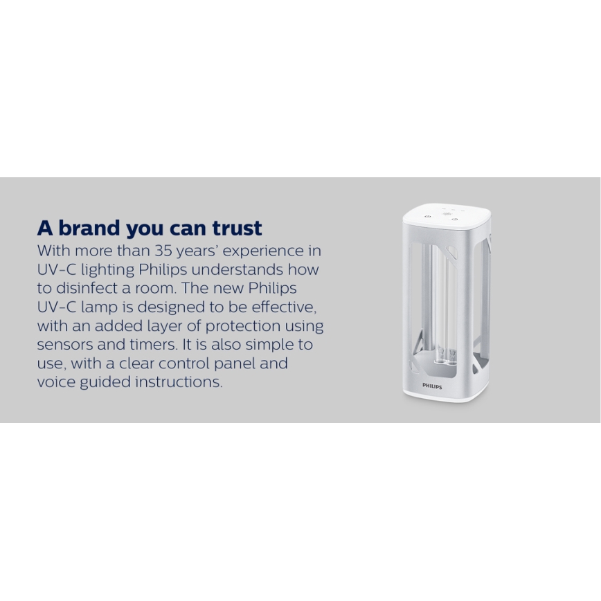 Philips - Dezinfekcinė germicidinė lempa su UV-C sensoriumi/24W/230V