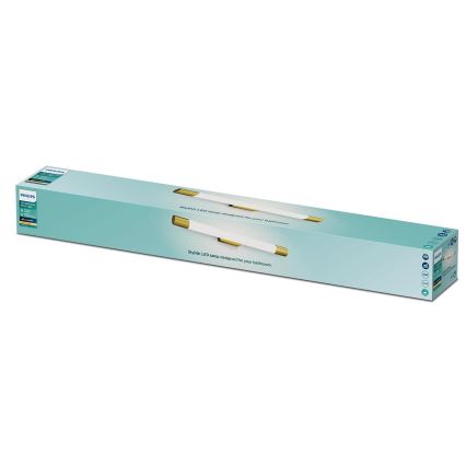 Philips - Vonios veidrodžio apšvietimas ROVER LED/10W/230V IP44 žalvaris