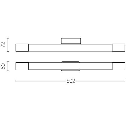 Philips - Vonios veidrodžio apšvietimas ROVER LED/10W/230V IP44 žalvaris