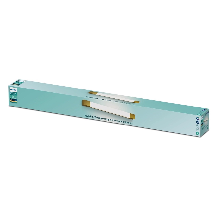 Philips - Vonios veidrodžio apšvietimas ROVER LED/10W/230V IP44 žalvaris