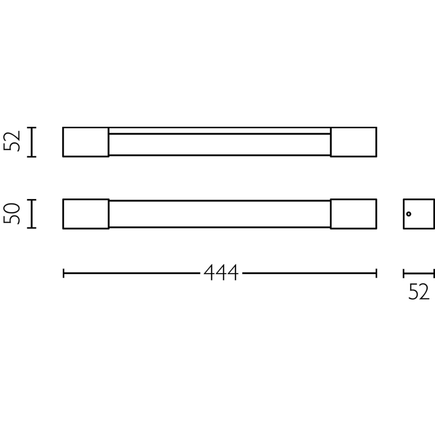 Philips - Vonios veidrodžio apšvietimas ROVER LED/5W/230V IP44 juoda