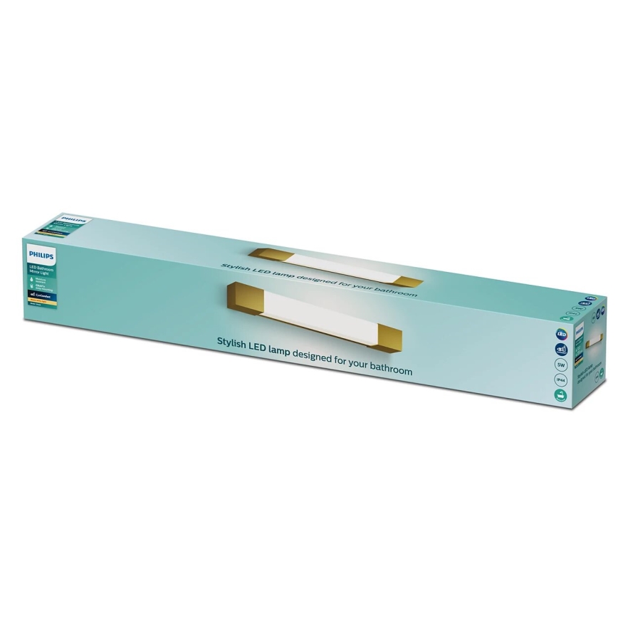 Philips - Vonios veidrodžio apšvietimas ROVER LED/5W/230V IP44 žalvaris