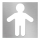 Piktograma vyrams 12x12 cm nerūdijančio plieno/sidabrinė
