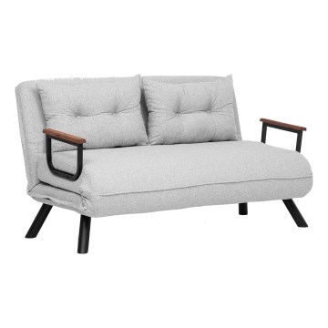 Pilka QIRA dvivietė išskleidžiama sofa-lova