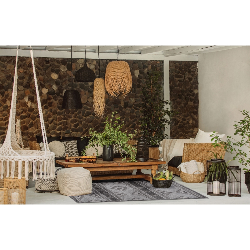 Pilkas lauko kilimas CHIARA 160x230 cm