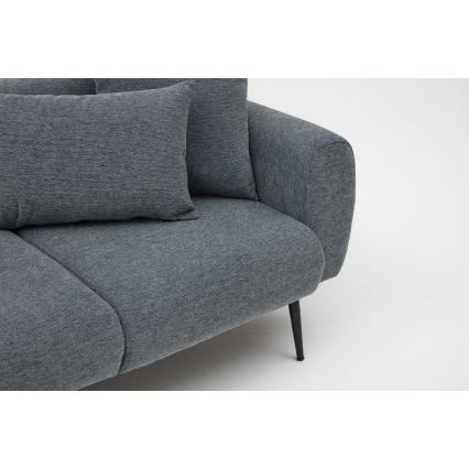 PISA L formos kampinė sofa, pilka, kairinė