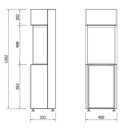 Planika - BIO židinys su nuotolinio valdymo pultu 126,2x40 cm 3,5kW/230V juoda