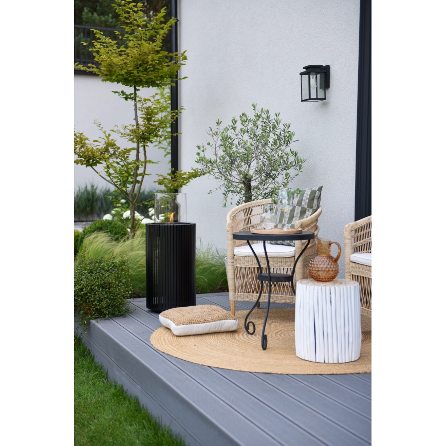 Planika - BIO židinys 87x37,6 cm 2,5kW juodas + apsauginis dangtelis