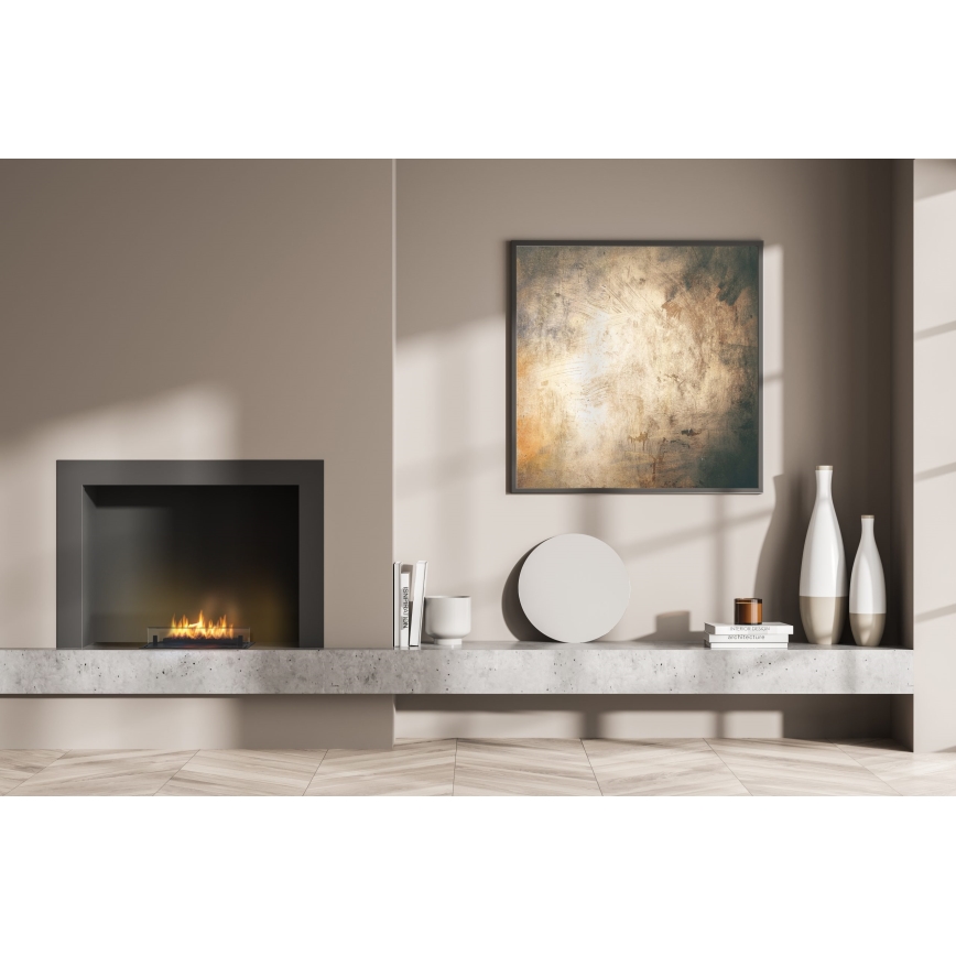 Planika - Įmontuojamas BIO židinys su nuotolinio valdymo pultu 19,1x38 cm 2,5kW/230V juodas