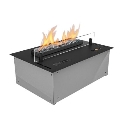 Planika - Įmontuojamas BIO židinys su nuotolinio valdymo pultu 19,1x38 cm 2,5kW/230V juodas