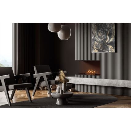 Planika - Įmontuojamas universalus BIO židinys su nuotolinio valdymo pultu 56,2x75 cm 2,5kW/230V