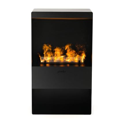 Planika - Vandens garų židinys su nuotolinio valdymo pultu 83x48 cm 125W/230V juodas