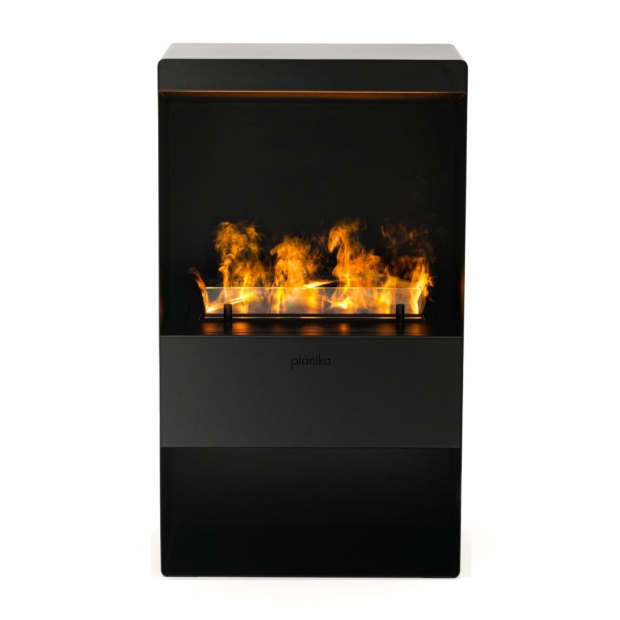 Planika - Vandens garų židinys su nuotolinio valdymo pultu 83x48 cm 125W/230V juodas