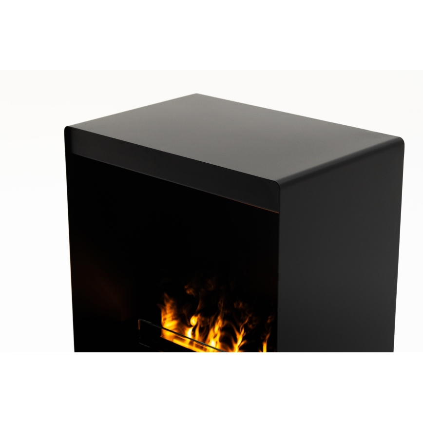 Planika - Vandens garų židinys su nuotolinio valdymo pultu 83x48 cm 125W/230V juodas