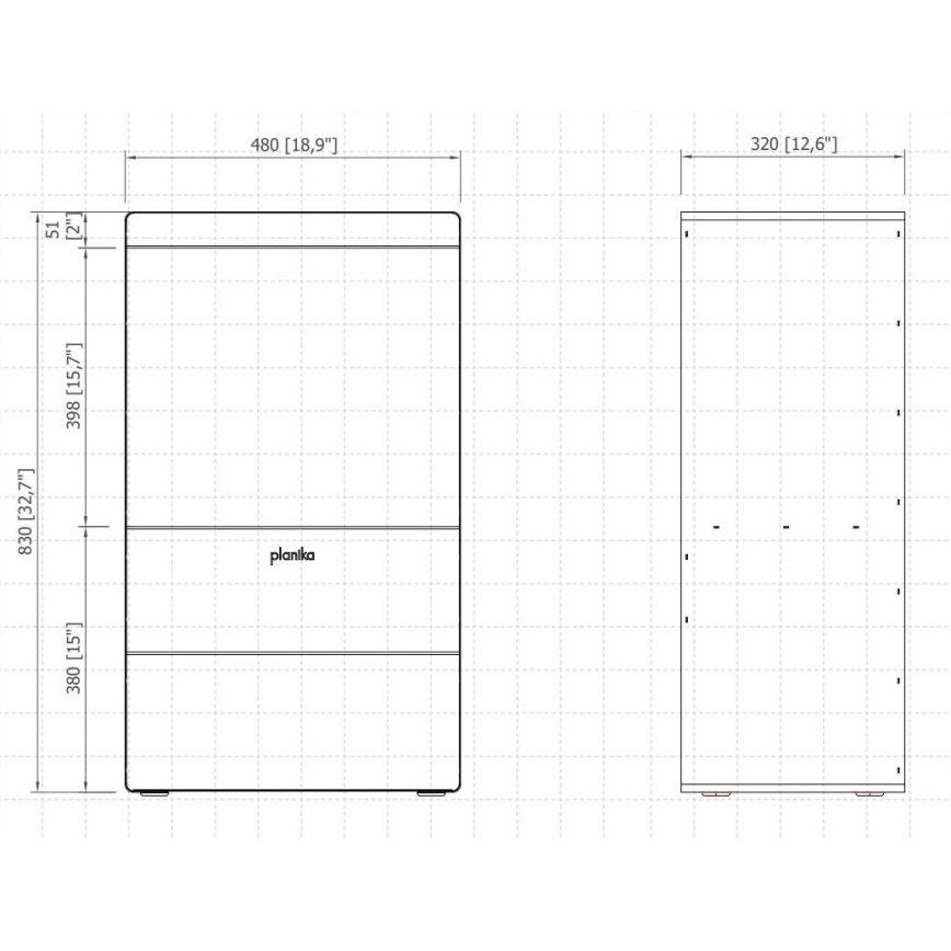 Planika - Vandens garų židinys su nuotolinio valdymo pultu 83x48 cm 125W/230V juodas