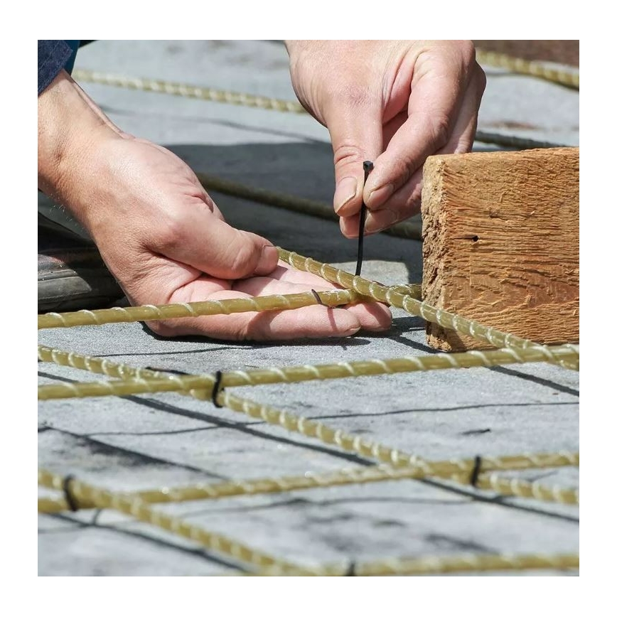 Plastikiniai užtraukiami dirželiai 2,5x100mm 100vnt juodas