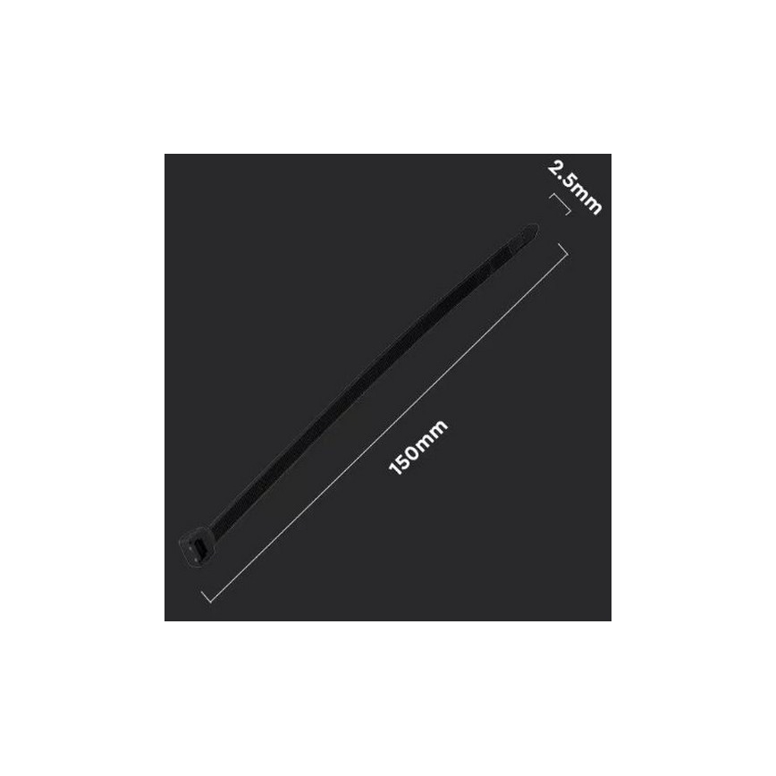 Plastikiniai užtraukiami dirželiai 2,5x150mm 100vnt juoda