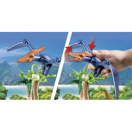 Playmobil - Vaikiškas statybinis sraigtasparnis su Pterodactyl 39 vnt