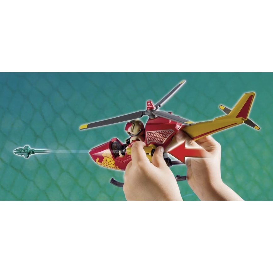 Playmobil - Vaikiškas statybinis sraigtasparnis su Pterodactyl 39 vnt