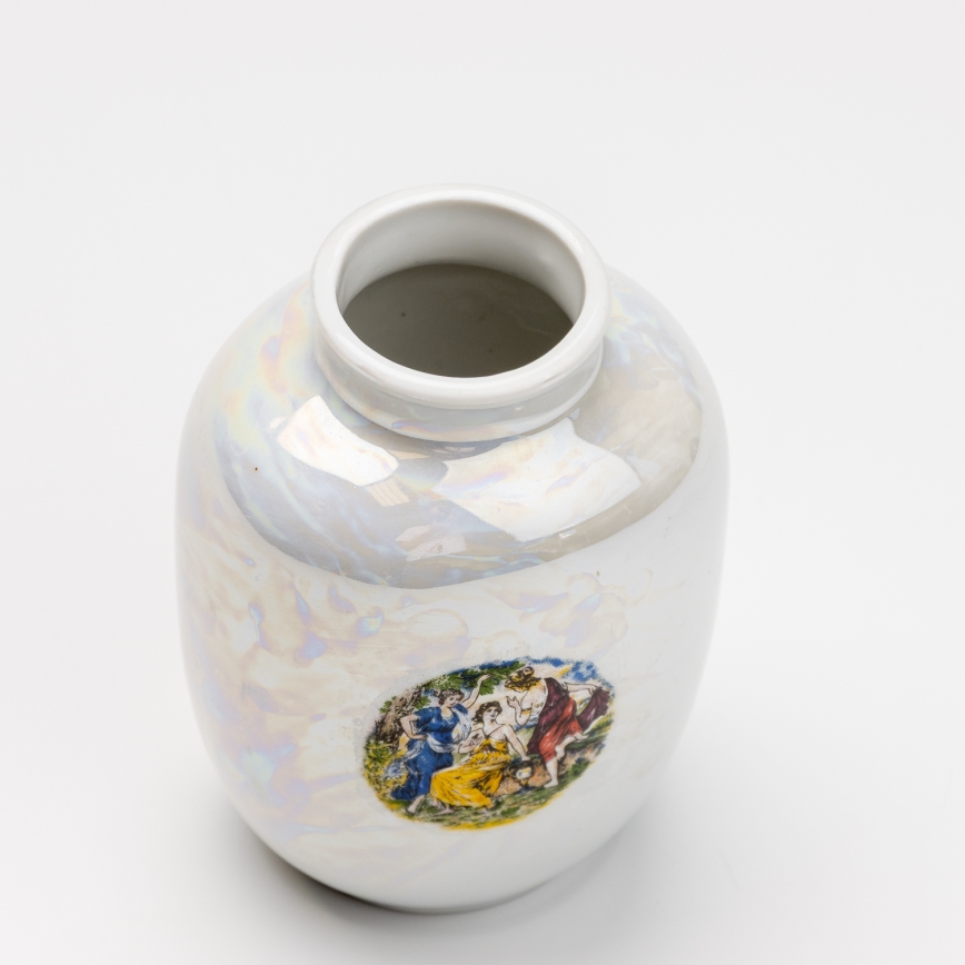 Porcelianinė vaza 12,5x9 cm perlinis balta graces