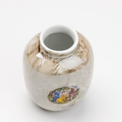 Porcelianinė vaza 12,5x9 cm ruda graces