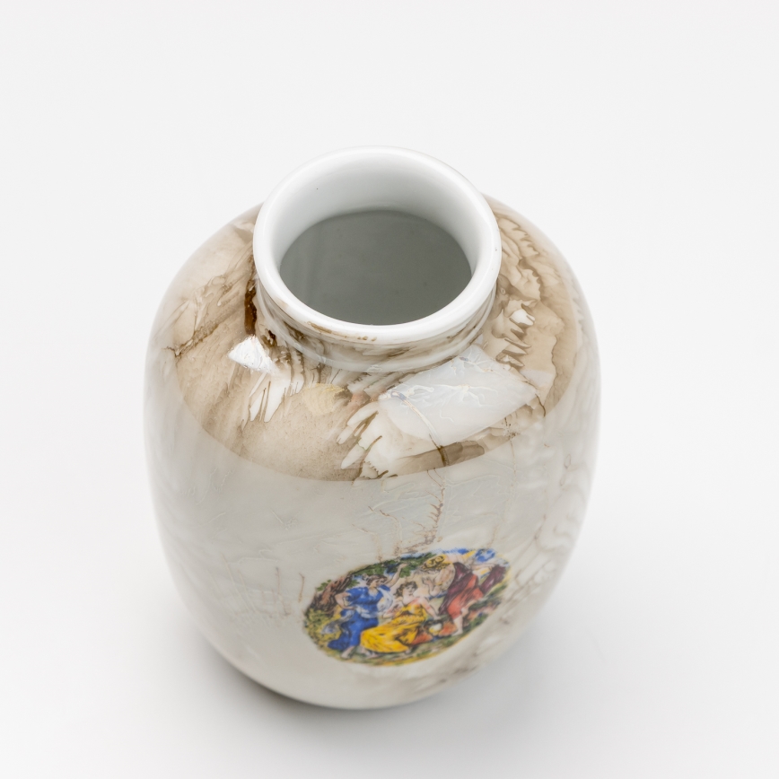 Porcelianinė vaza 12,5x9 cm ruda graces