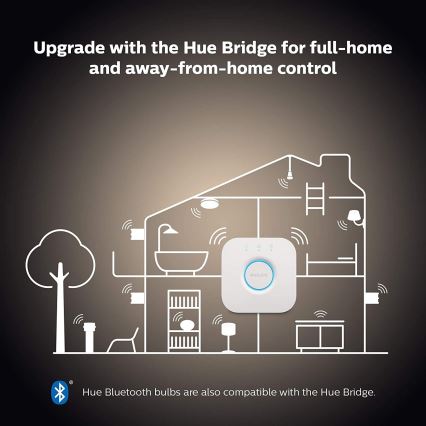 Pradinis paketas Philips Hue WHITE AMBIANCE 2xE27/8W/230V + sujungimo įrenginys