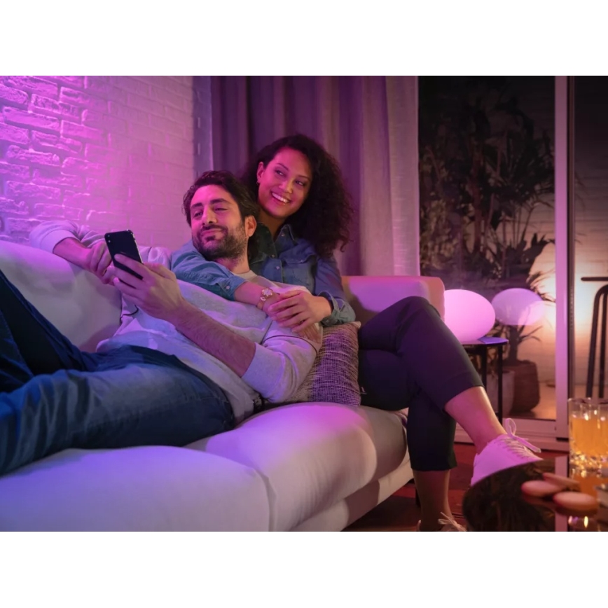 Philips Hue WHITE AND COLOR AMBIANCE pradinis rinkinys 3xGU10/4,2W/230V 2200-6500K + Hue bridge