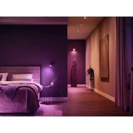 Philips Hue WHITE AND COLOR AMBIANCE pradinis rinkinys 3xGU10/4,2W/230V 2200-6500K + Hue bridge