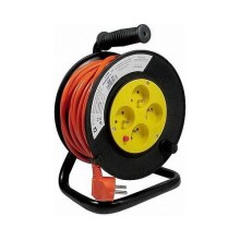 Prailginimo kabelis ant 30 m oranžinės spalvos būgno