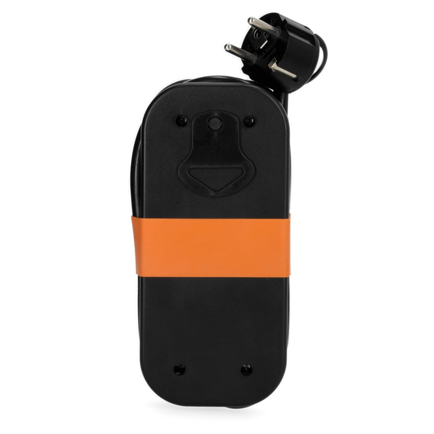 Prailginimo laidas 2Z + 2xUSB 1,4 m juoda
