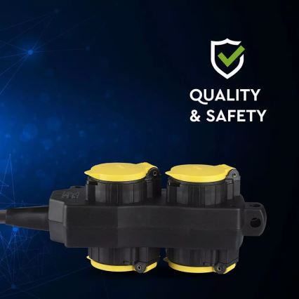 Prailginimo laidas 4Z SCHUKO 3m IP44