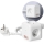 Prailginimo laidas kubas su jungikliu LINEA 3x230V + 4xUSB A/C balta