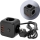 Prailginimo laidas kubas su jungikliu LINEA 3x230V + 4xUSB A/C juoda