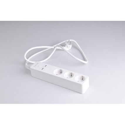 Prailginimo laidas SMART su jungikliu 1,5m + 2xUSB/Wi-Fi Tuya SCHUKO