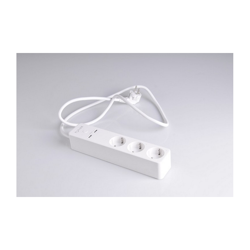 Prailginimo laidas SMART su jungikliu 1,5m + 2xUSB/Wi-Fi Tuya SCHUKO