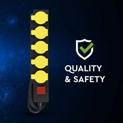 Prailginimo laidas su jungikliu 5Z 3m IP44