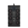 Prailginimo laidas su jungikliu 8Z E tipo + 1xUSB-A + 1xUSB-C 2m juodas