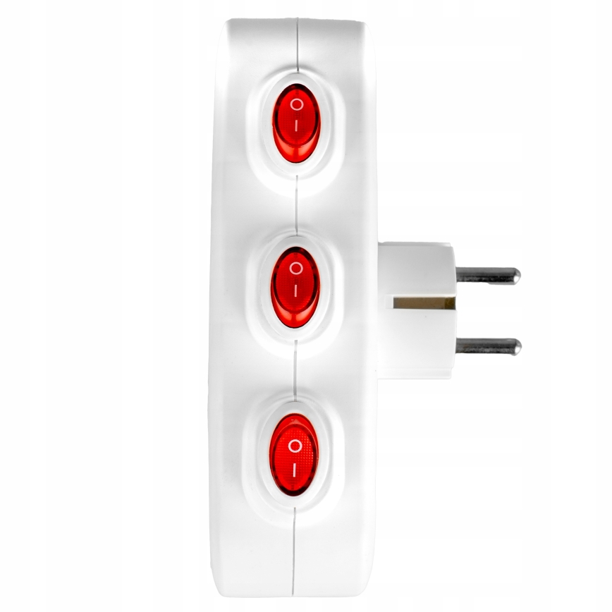 Prailgintojas su jungikliais, 3 lizdai