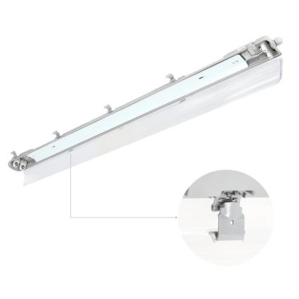 Pramoninė fluorescencinė lempa HERMIC T8 2xG13/18W/230V IP65