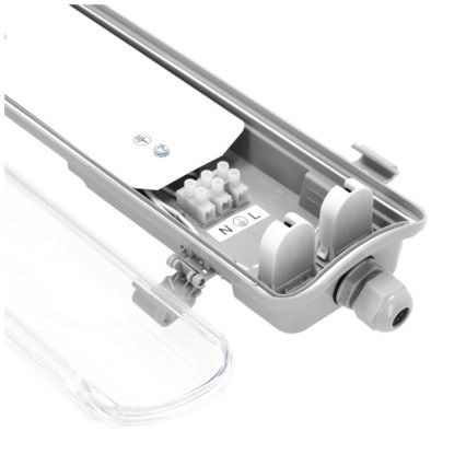 Pramoninė fluorescencinė lempa HERMIC T8 2xG13/18W/230V IP65