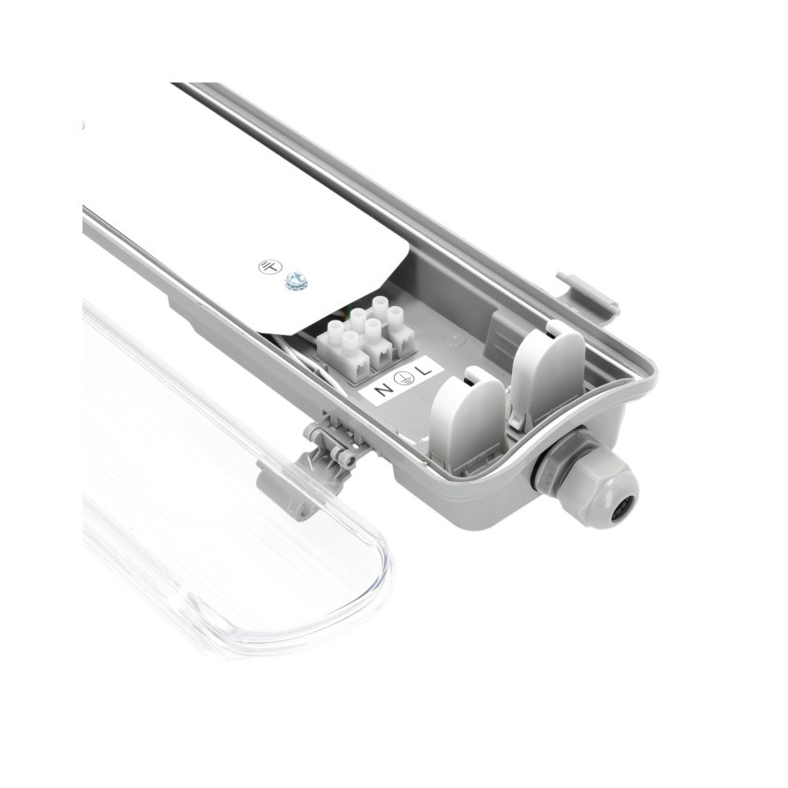 Pramoninė fluorescencinė lempa HERMIC T8 2xG13/18W/230V IP65