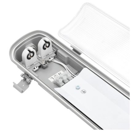Pramoninė fluorescencinė lempa HERMIC T8 2xG13/18W/230V IP65