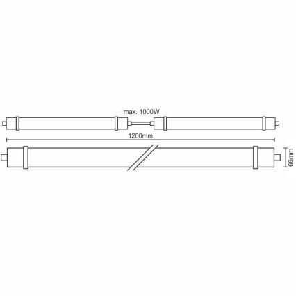 Pramoninis LED šviestuvas LED/40W/180-265V IP65