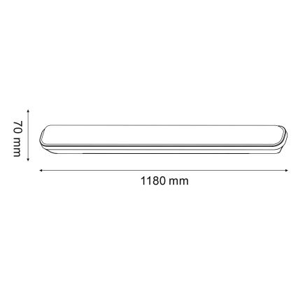 Pramoninis liuminescencinis LED šviestuvas LED/20W/230V IP65