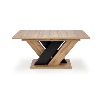 Pratęsiamas valgomasis stalas DROM 160/200x90 cm ąžuolas wotan/juoda
